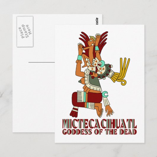 Mictecacihuatl Postkarte (Vorne/Hinten)