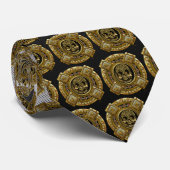 Mictlantecuhtli - Aztec-Gott des Todes Krawatte (Gerollt)