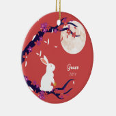 Mid Autumn Festival Full Moon Rabbit Keramik Ornament (Rechts)