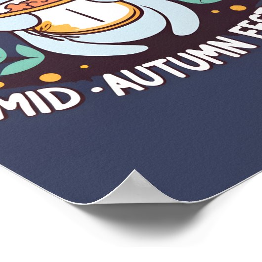 Mid Autumn Festival Rabbit Poster (Ecke)