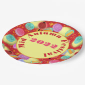 Mid Autumn Festival - Rote Teller (Schrägansicht)