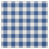 Mid Blue & White Gingham Plaid Stoff (Muster)