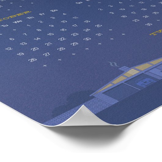 Mid-Century 2014 Calendar Poster (Ecke)