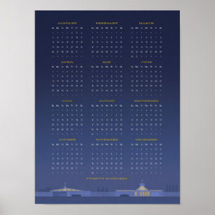 Mid-Century 2014 Calendar Poster