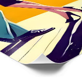 Mid Century 60s Space Age Cocktail Party Poster (Ecke)