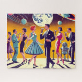 Mid Century 60s Space Age Cocktail Party Puzzle (Horizontal)