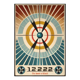 Mid Century Atomic Age Kunst Es War Ein Knall Fotodruck