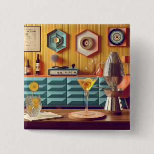 Mid-Century-Atomic-Retro-Futuristische-Partyraum Button