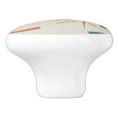 Mid Century Atomic Starburst Geometrisch Retro Keramikknauf (Seitenansicht)