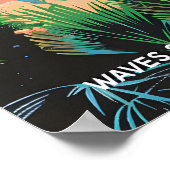 Mid-Century Beach House Art Print Japanese Poster (Ecke)