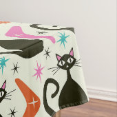 Mid Century Black Atomic Cats with Boomerangs Tischdecke (Beispiel)