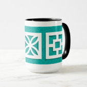 Mid-Century-Breeze-Blocks-Aqua Tasse (VorderseiteRechts)