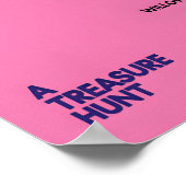 Mid-Century Ceramics Print Pink Abstract Vase Art Poster (Ecke)