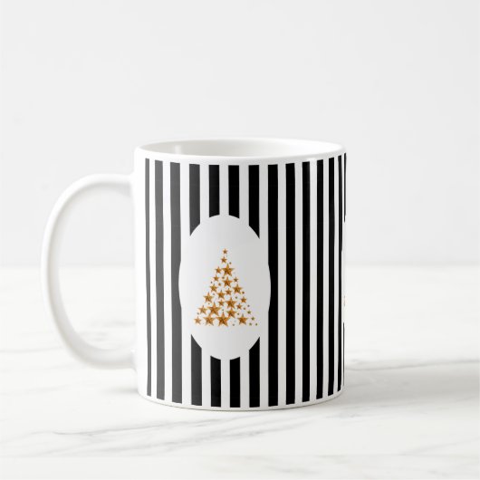 Mid century christmas tree with Golden star Kaffeetasse (Links)