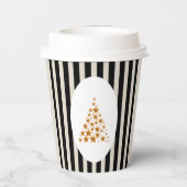 Mid century christmas tree with Golden star Pappbecher (Rückseite)