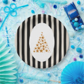 Mid century christmas tree with Golden star Pappteller (Party)