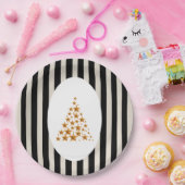 Mid century christmas tree with Golden star Pappteller (Party)