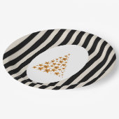 Mid century christmas tree with Golden star Pappteller (Schrägansicht)