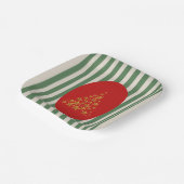 Mid century christmas tree with Golden star Pappteller (Gewinkelt)