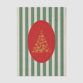 Mid century christmas tree with Golden star Seidenpapier