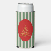 Mid century christmas tree with Golden star Selters Dosenkühler (Seltzer Vorderseite)