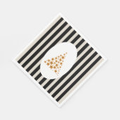 Mid century christmas tree with Golden star Serviette (Ecke)