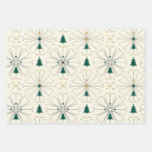 Mid Century Christmas Trees Geschenkpapier Set (Vorderseite 2)