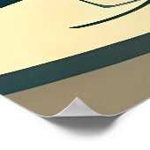 Mid Century Cocktail Party Couples - First Date Poster (Ecke)