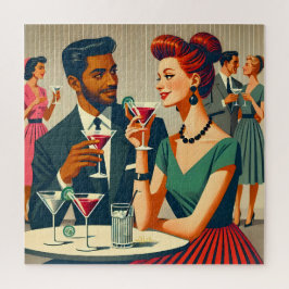 Mid Century Cocktail Party Couples - First Date Puzzle