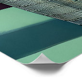 Mid Century Cocktail Party Couples - House Warming Poster (Ecke)