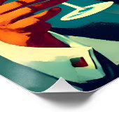 Mid Century Cocktail Party Couples - Mi Amor Poster (Ecke)