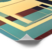 Mid Century Cocktail Party Couples - Soirée Hosts Poster (Ecke)