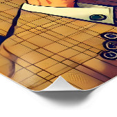 Mid Century Cocktail Party Couples - Temptation Poster (Ecke)