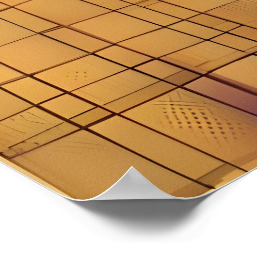 Mid Century Cocktail Party Couples - Temptation Poster (Ecke)