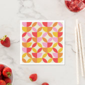 Mid Century Colorful Geometric shapes Serviette (Beispiel)