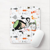 Mid Century Cool Cats Mousepad (Mit Mouse)