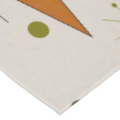 Mid-Century Diamond Pattern Green and Cream Tischdecke (Schrägansicht)