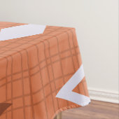 Mid Century Diamonds Sternexplosionen Burnt Orange Tischdecke (Beispiel)