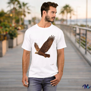 Mid Century Eagle   Retro Vintage Fliegender Vogel T-Shirt