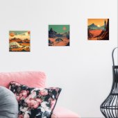 Mid-Century Futurismus Bilderwand Sets (Wohnzimmer)