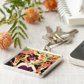 Mid Century Futuristic Mardi Gras Cocktail Party Schlüsselanhänger (Seite)