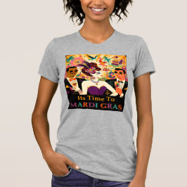 Mid Century Futuristic Mardi Gras Cocktail Party T-Shirt