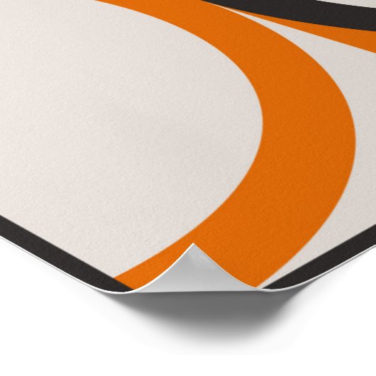 Mid-century geometric abstract pattern with simple poster (Ecke)