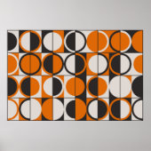 Mid-century geometric abstract pattern with simple poster (Vorne)
