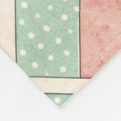 Mid-Century Geometric Design with Dots & Lines 4  Fleecedecke (Ecke)