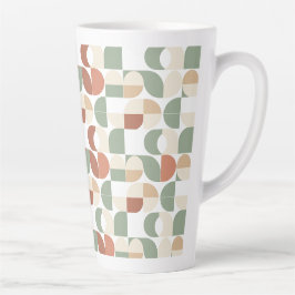 Mid Century Geometric Milchtasse
