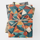 Mid-Century Geometric | Wrapping Paper Sheets Set Geschenkpapier Set (Beispiel)