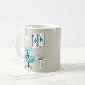 Mid Century Gravel Kunst, Dichtung und Musik Kaffeetasse (Vorderseite Links)