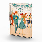 Mid Century Happy New Year The Martini Dance Fotoblock (Rechts)