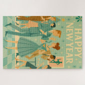 Mid Century Happy New Year The Martini Dance Puzzle (Horizontal)